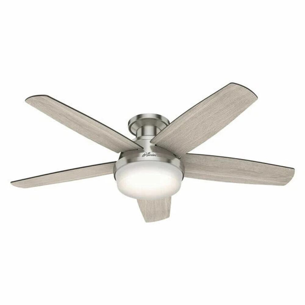 HUNTER AVIA 48"5 BLADE LED CEILING FAN,BRUSHED NICKEL 59416